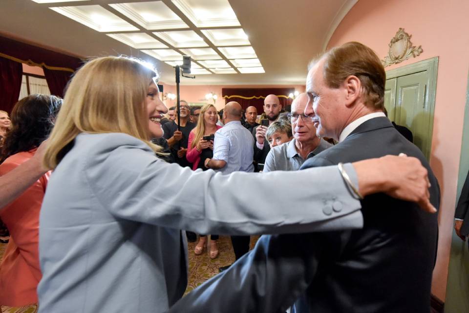 Bordet asistió al acto de asunción de Rosario Romero