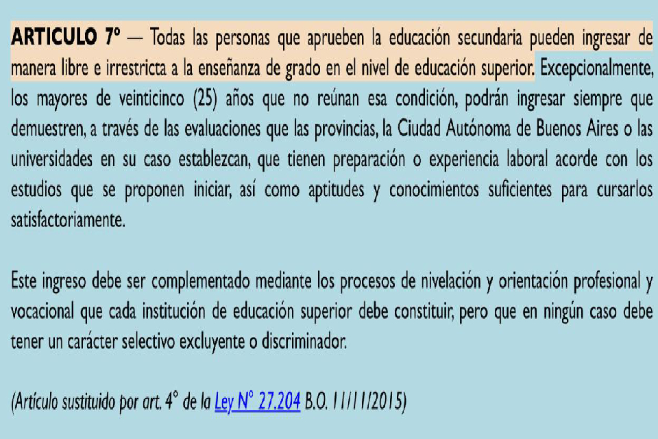 ¿Que dice el Artículo 7º ?