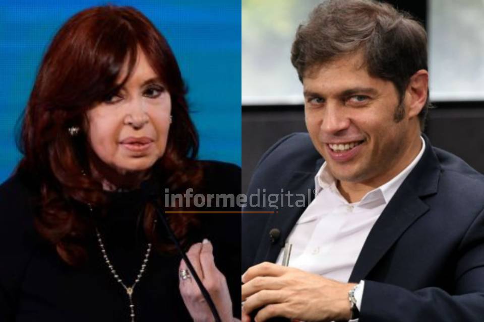 Cristina Kirchner y Axel Kicillof.