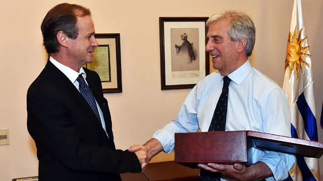 Bordet y Tabaré Vázquez hablaron de Botnia y la hidrovía río Uruguay