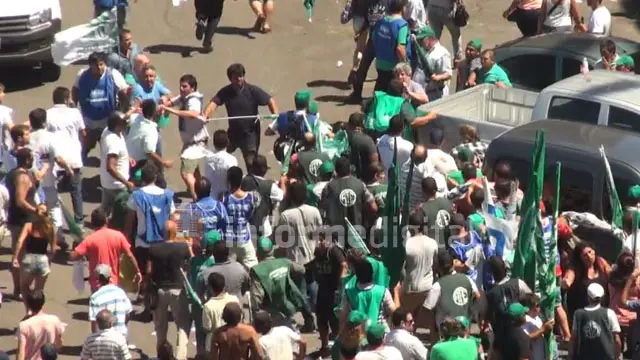 El video de las piñas entre gremialistas