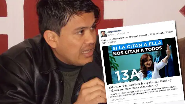 Mientras Santa Elena está aislada su diputado llama a defender a CFK
