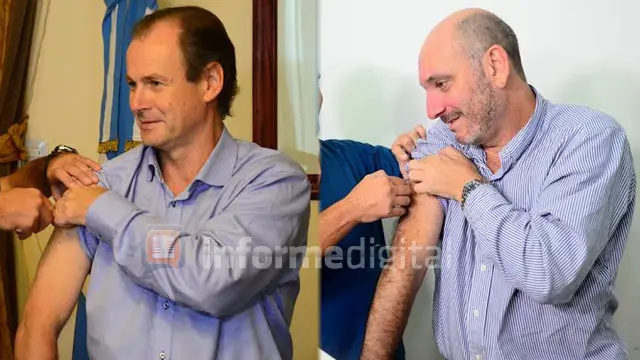 Bordet y De la Rosa lanzaron campaña de vacunación antigripal