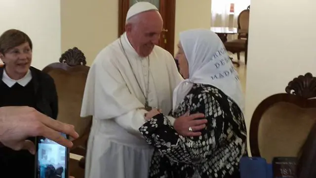 Hebe de Bonafini le pidió perdón al Papa y fustigó a Macri
