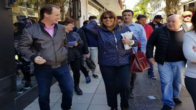 Bordet muestra sus candidatos en la peatonal de Paraná