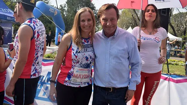 Candidata del PJ e intendente de Cambiemos juntos en maratón provincial