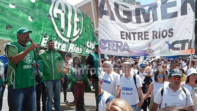 Contra la Reforma, AGMER va a Buenos Aires y ATE marcha en Paraná