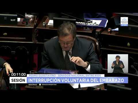 Aborto Legal en el Senado. La intervención de Pedro Guastavino
