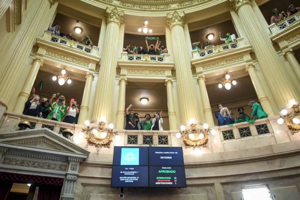 Con dos votos entrerrianos el aborto se convirtió en ley