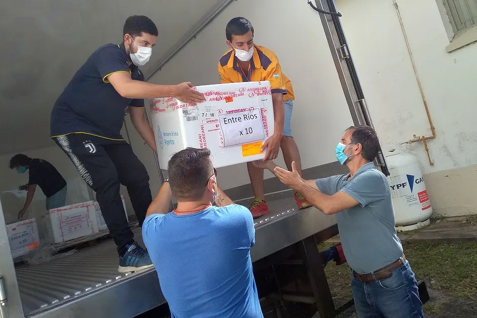 Llegó la segunda partida de vacunas a Entre Ríos