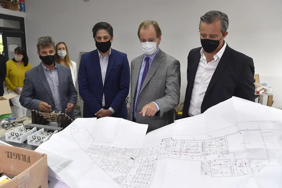 El ministro visitó la obra de Puerto Nuevo
