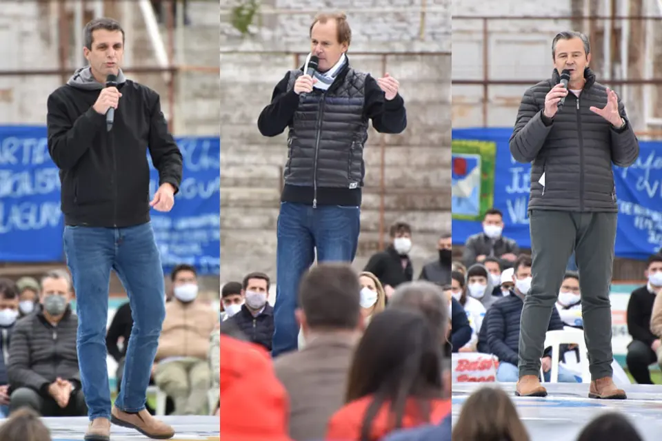 Bordet, Bahl y Cresto juntos en el cierre de campaña
