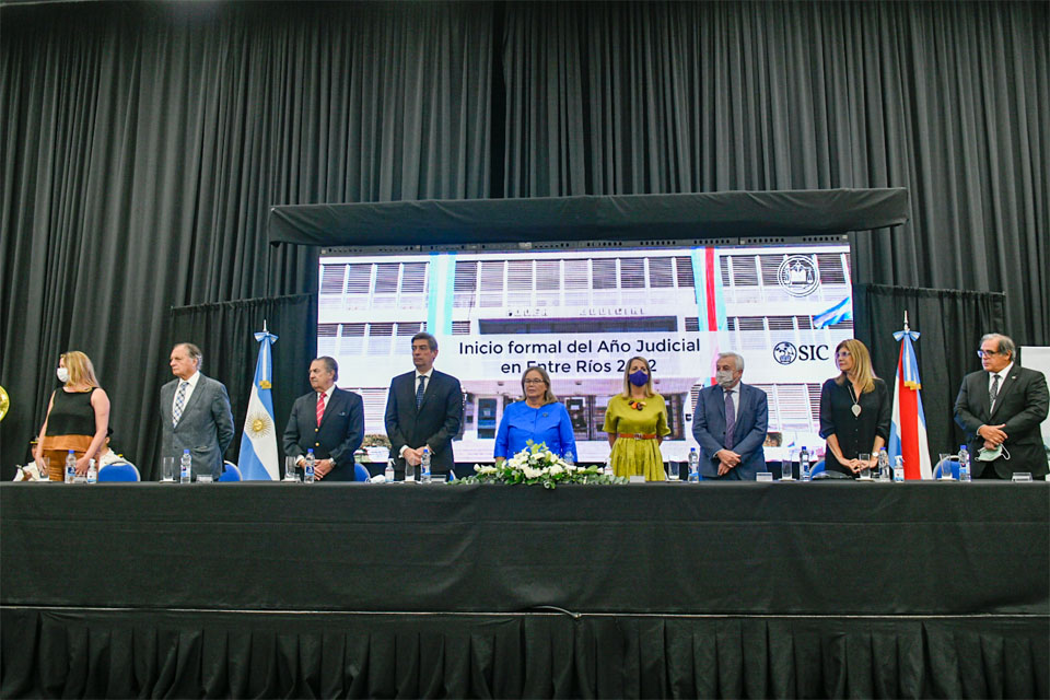 Stratta y Rosatti en la apertura oficial del Año Judicial