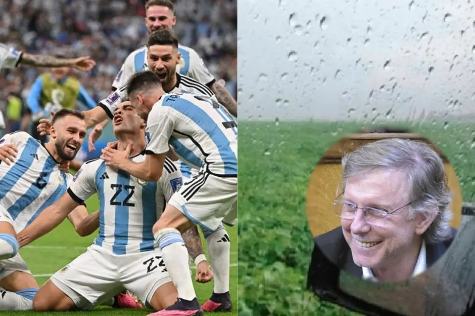 Bahillo también celebró la lluvia