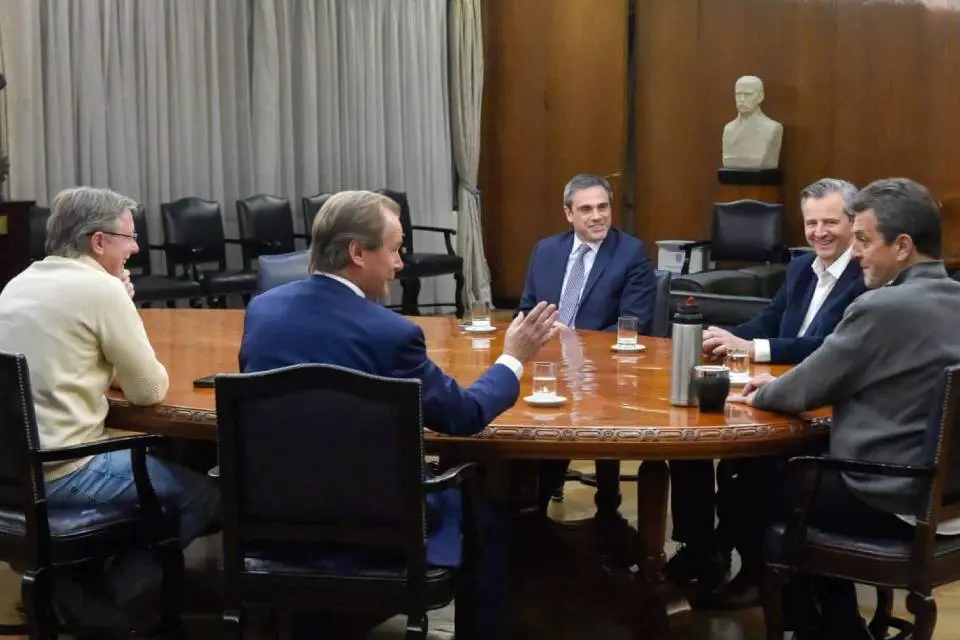 Bordet y Bahl con Massa antes de su llegada a Entre Ríos