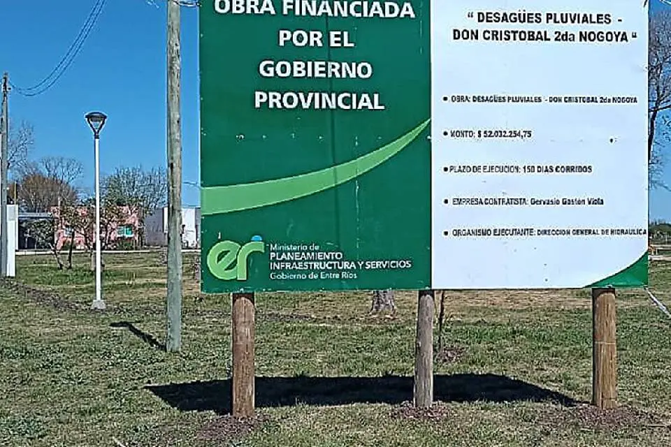 Obras de la provincia por más de 52 millones para Don Cristóbal Segundo