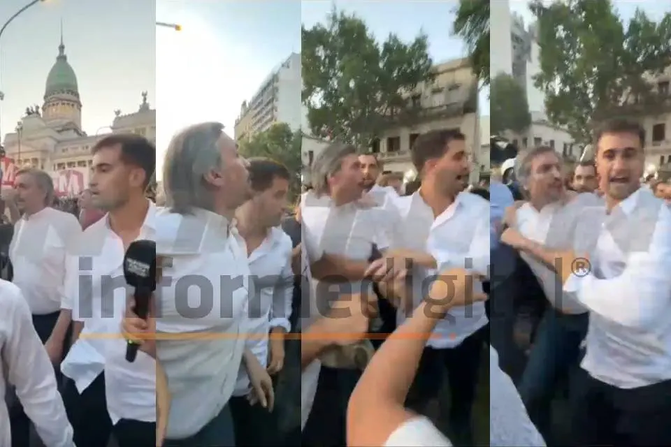Video: Diputado entrerriano ofició de guardaespaldas de Máximo Kirchner