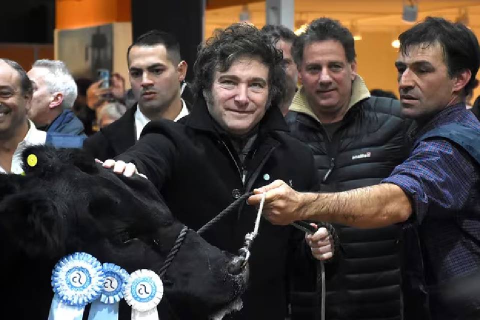 (Mención a dirigente entrerriano) En La Rural, Javier Milei ratificará la intención del Gobierno de ir bajando las retenciones