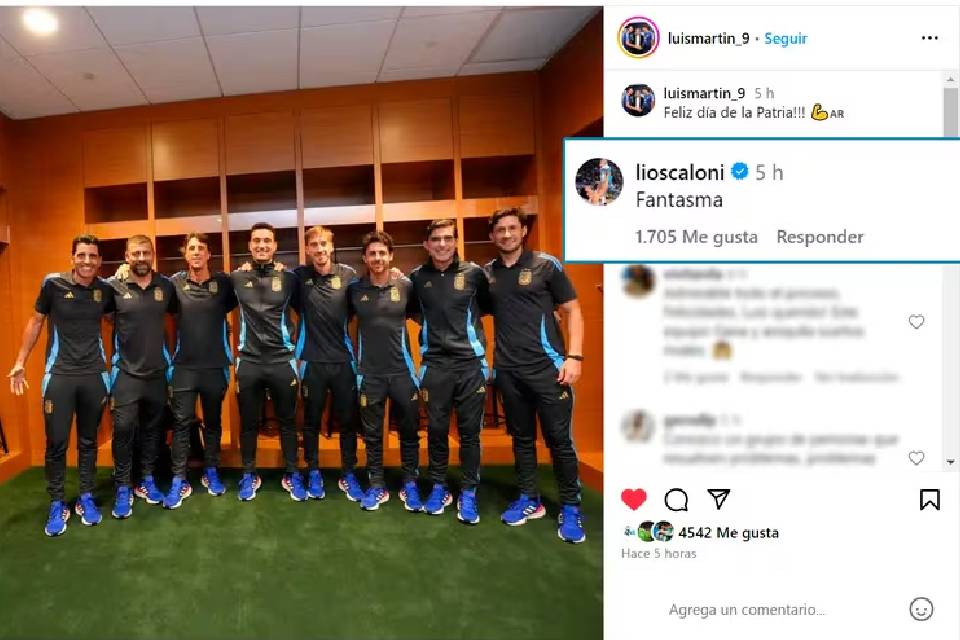 (Mención a entrenador entrerriano) El posteo de un integrante del cuerpo técnico de Argentina que provocó inesperado comentario de Scaloni