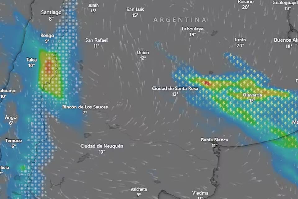 (Mención a Entre Ríos) Alerta meteorológica en la ciudad de Buenos Aires y siete provincias por tormentas con caída de granizo
