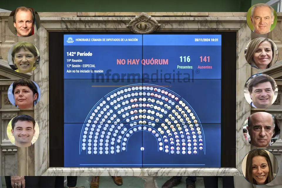 Los entrerrianos que no dieron quórum