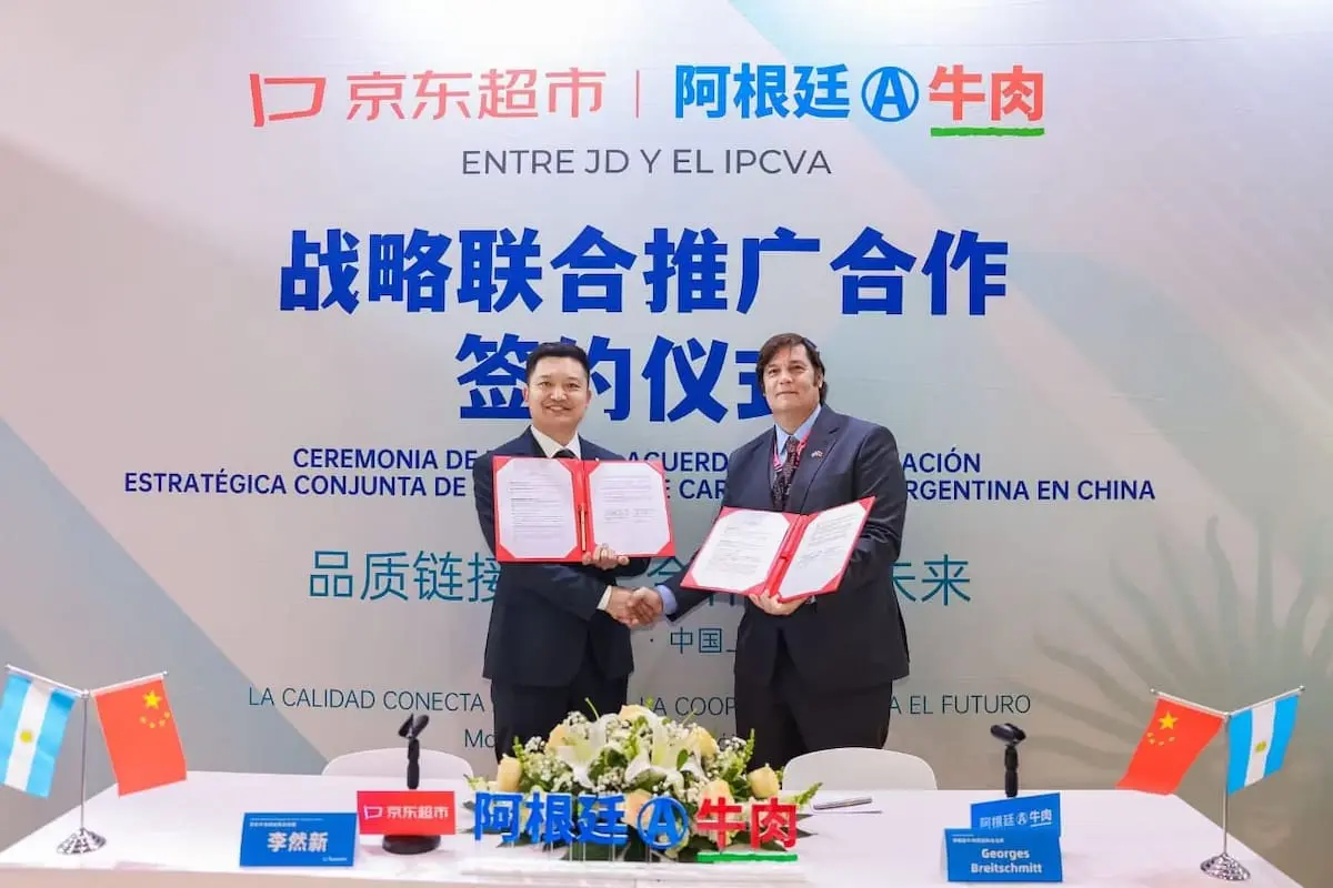 Acuerdo para promocionar la carne argentina en China con una de las empresas más grandes del mundo