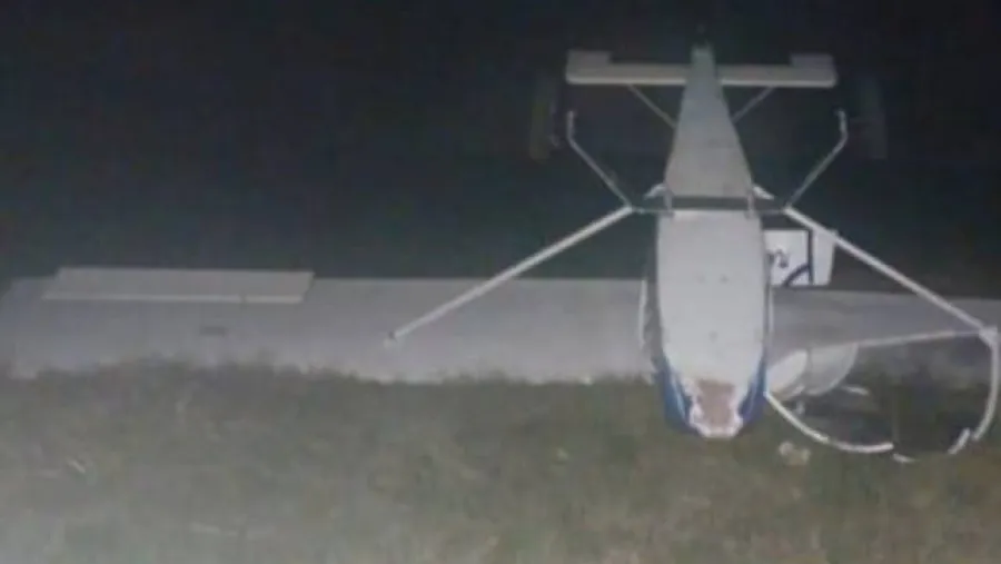 Avioneta se volcó en aeroclub, afortunadamente no se registraron heridos