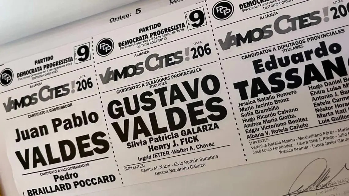 Correcciones necesarias en boletas de partidos políticos para las Elecciones en Corrientes