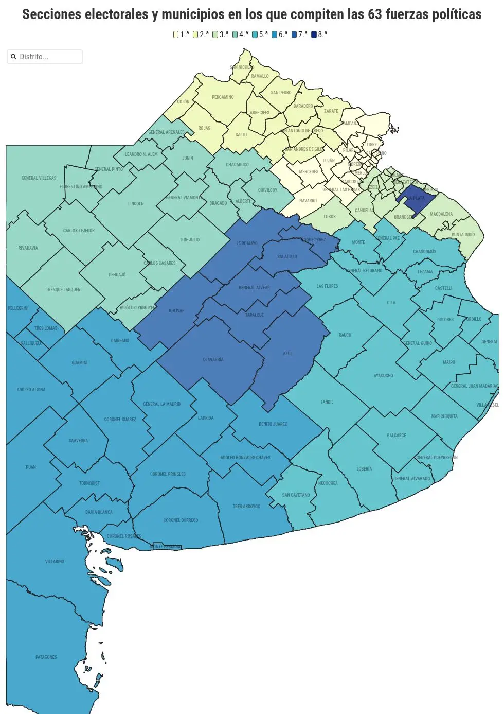 Elecciones en PBA: el mapa de las 63 fuerzas políticas que compiten en las ocho secciones electorales y los 135 municipios