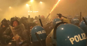 Meloni calificó de “enemigos de Italia” a quienes protagonizaron las violentas protestas contra los JJOO de Invierno