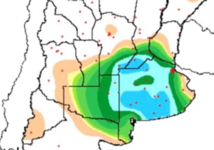 Precipitaciones trajeron alivio al campo en zonas muy comprometidas